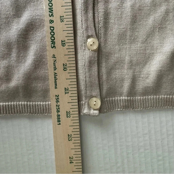 Silk Lore By Beth Terrell Long Sleeve 100% Silk Button Down Cardigans - Picture 6 of 6